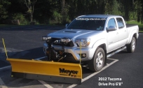 2012 Toyota Tacoma with Meyer Drive Pro 6'8" Snow Plow mounted.